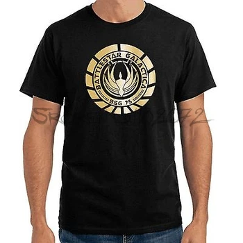 Battlestar Galactica | BSG 75 | SciFi | prekės ženklo mados T-Shirt vyrai medvilnės marškinėliai 4XL 5XL eurų dydžio lašas laivybos